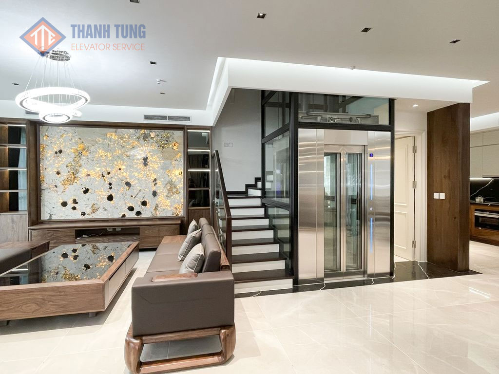 Dự án thang máy gia đình tại Đống Đa - Hà Nội