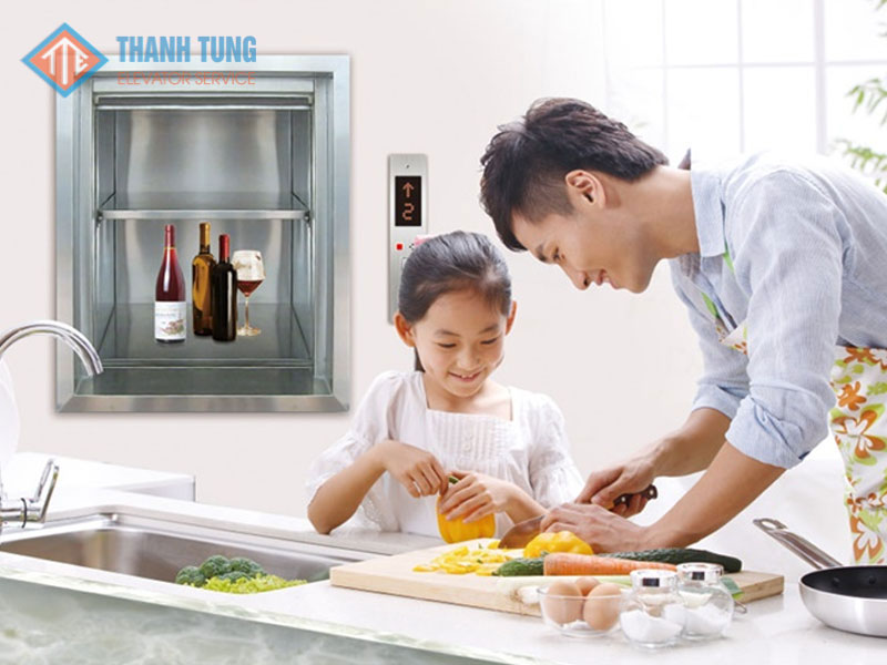 Thang tải thực phẩm